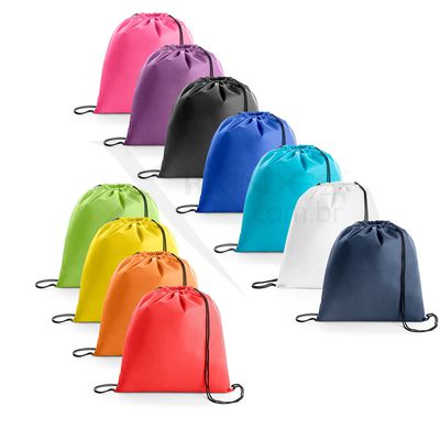 Mochila Tipo Saco em non-woven (80 g/m²) com alças X92904