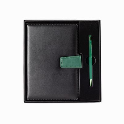 Conheça o Brinde Kit executivo na caixa com duas peças Caderneta + Caneta X19013