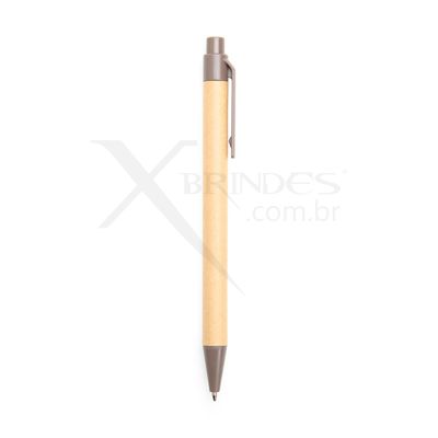 Conheça o Brinde CANETA COM CORPO EM PAPELÃO, PONTEIRA E CLIP EM PLÁSTICO ABS X09109