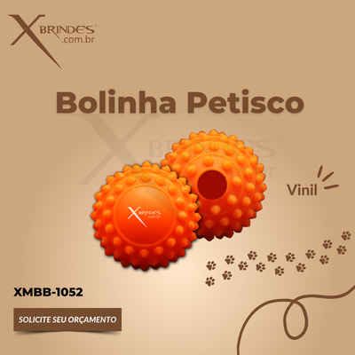 Bola Cravo com Furo para Petisco Personalizada XMBB-1052