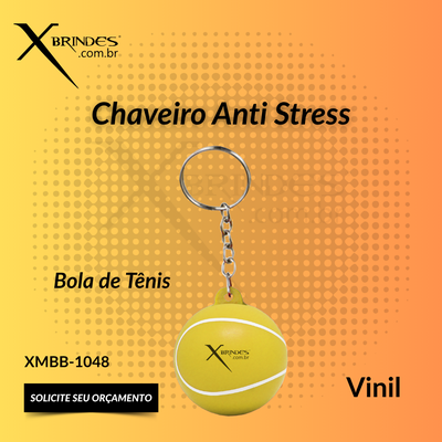 Chaveiro Bola em Vinil de Tênis Personalizado XMBB-1048