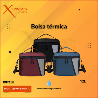 Bolsa Térmica Confeccionada em Poliéster Impermeável X09158