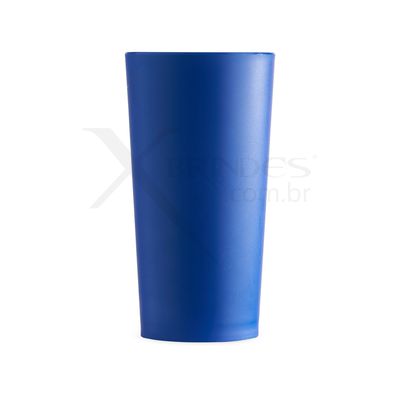 Copo plástico de 420ml com acabamento fosco leitoso X14941L
