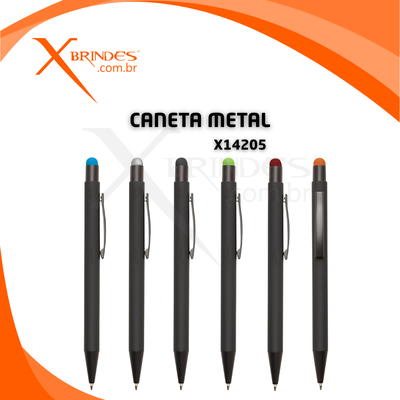 Conheça o Brinde Caneta Corpo em Metal e com Ponteira Touch X14205 