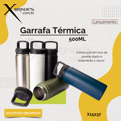 Garrafa Térmica Em Inox Com Capacidade De 500Ml X15237