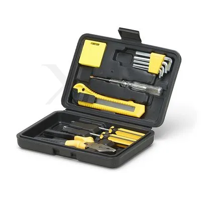 KIT FERRAMENTA 11 PEÇAS MALETA PLASTICA COM DETALHE RETANGULAR X2095