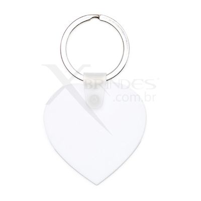 Chaveiro Plástico acrílico em formato de coração X18728